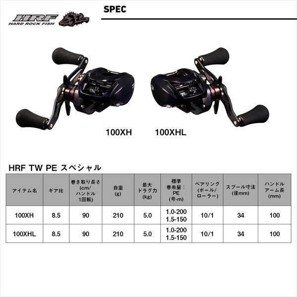 DAIWA 2025 HRF TW 100XHL PE SPECIAL (Left Handle)