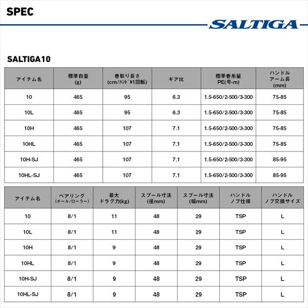 DAIWA 2025 SALTIGA 10 (Right Handle)