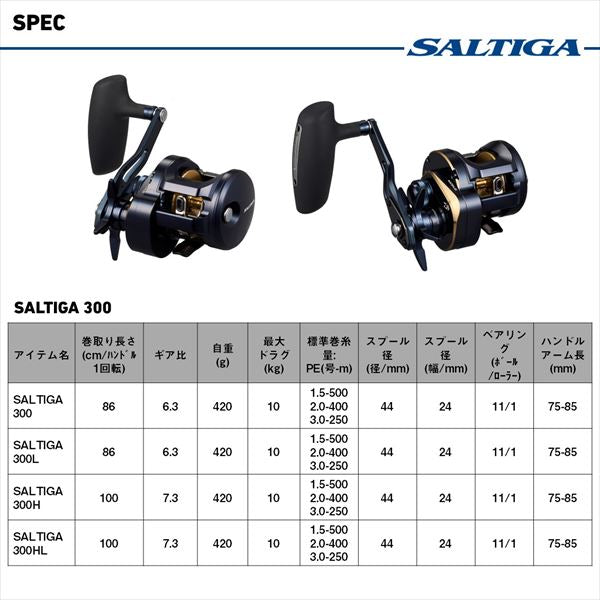 DAIWA 2025 SALTIGA 300 (Right Handle)