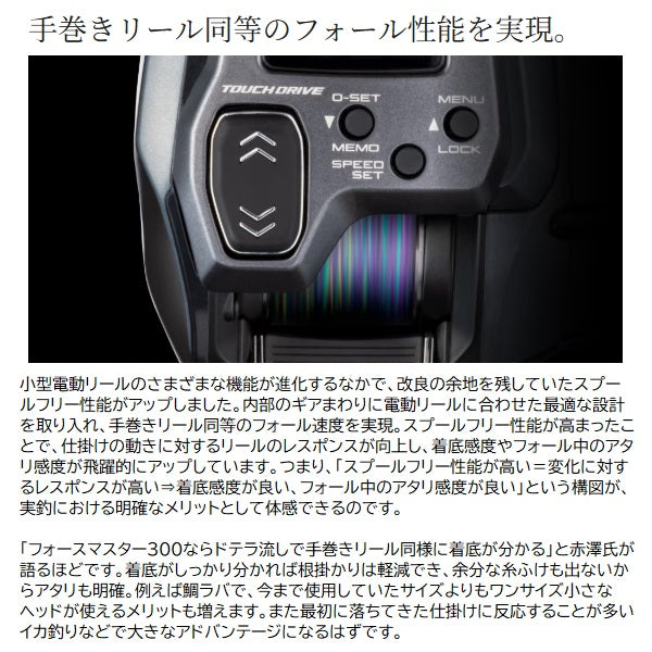 Shimano 2025 Force Master 300 English Display (Right Handle)