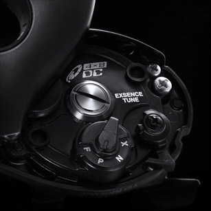 Shimano collection with 4X8DC EXSENCE TUNE technology feature illustration