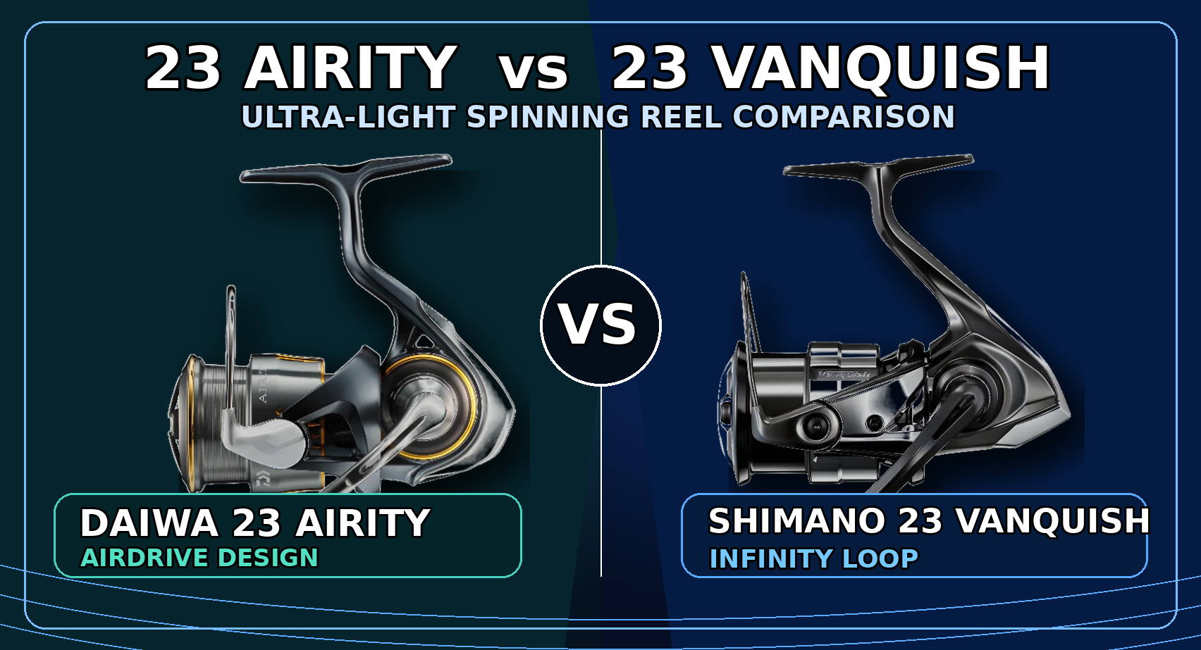 DAIWA 23 AIRITY vs Shimano 23 Vanquish: Specs & Features Compared