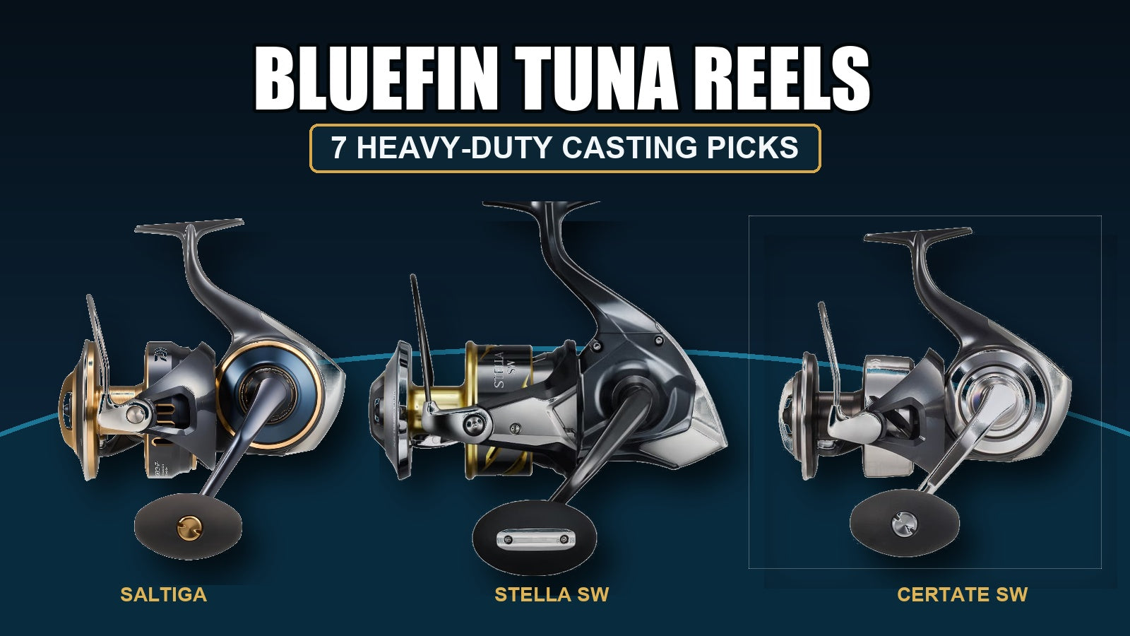Seven bluefin tuna casting reels guide