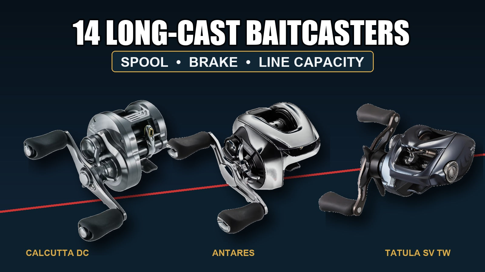 Fourteen long-cast baitcasting reels guide