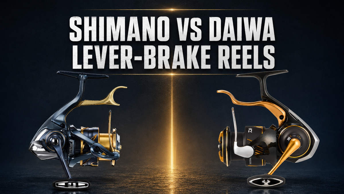 Shimano versus Daiwa lever-brake reels comparison