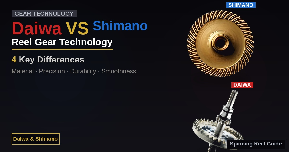 Daiwa vs Shimano Reel Gear Technology: 4 Key Differences