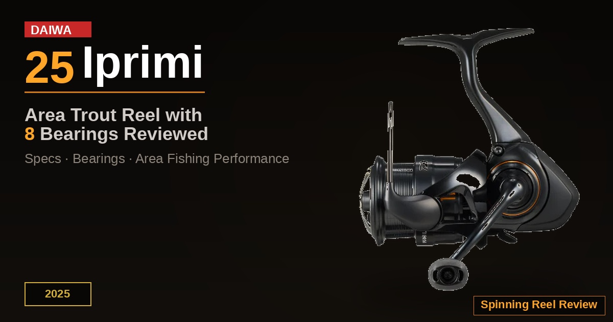 DAIWA 25 IPRIMI: Area Trout Reel with 8 Bearings