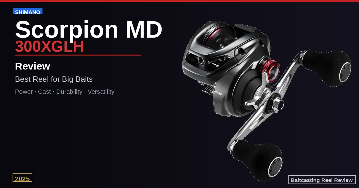 Shimano Scorpion MD 300XGLH Review: Best Reel for Big Baits Fishing