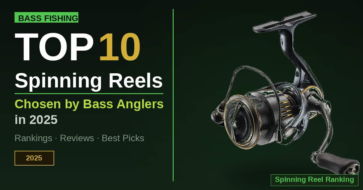 Top 10 Spinning Reels Chosen by Bass Anglers in 2025